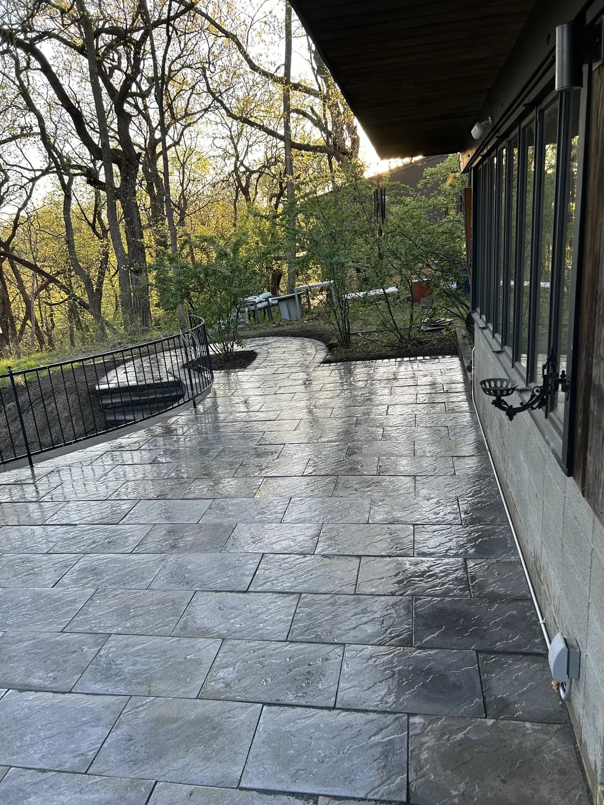 Hillside Patio detail