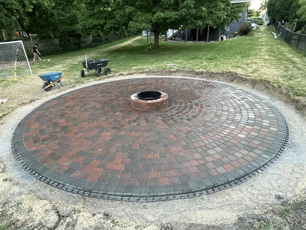 Beautiful outdoor hardscaping project